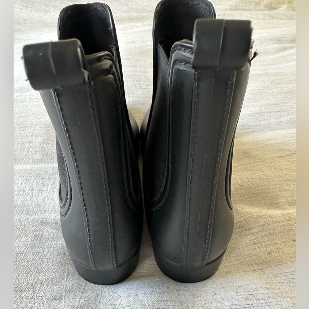 Jeffrey Campbell Havana Last Matte Black Chelsea Ankle Rain Boots, Size 9 - Picture 5 of 8